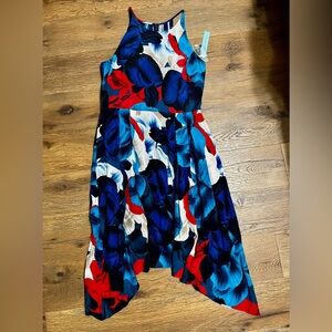 Antonio melani silk wedding guest dress